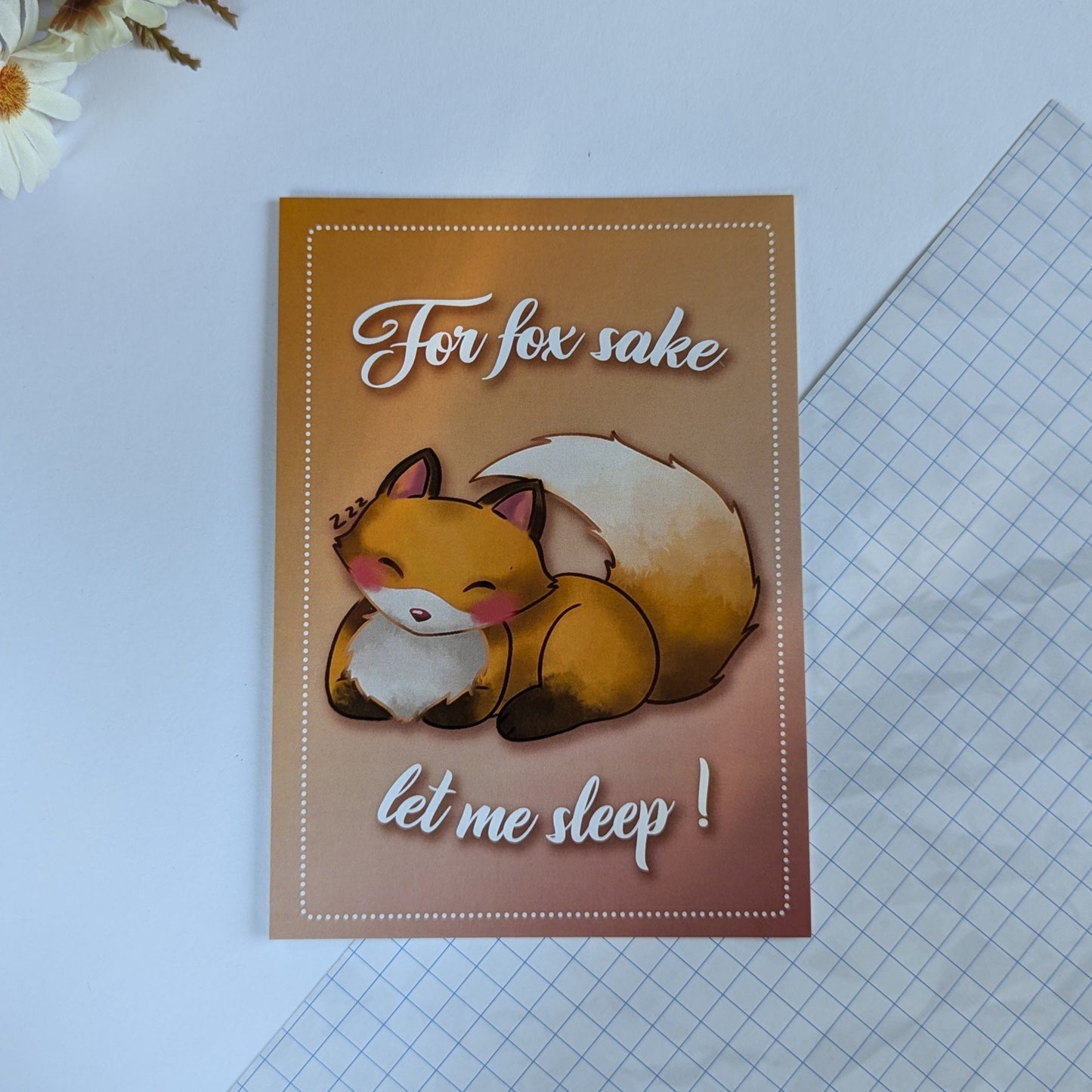 Postkarte "Sleepfox"