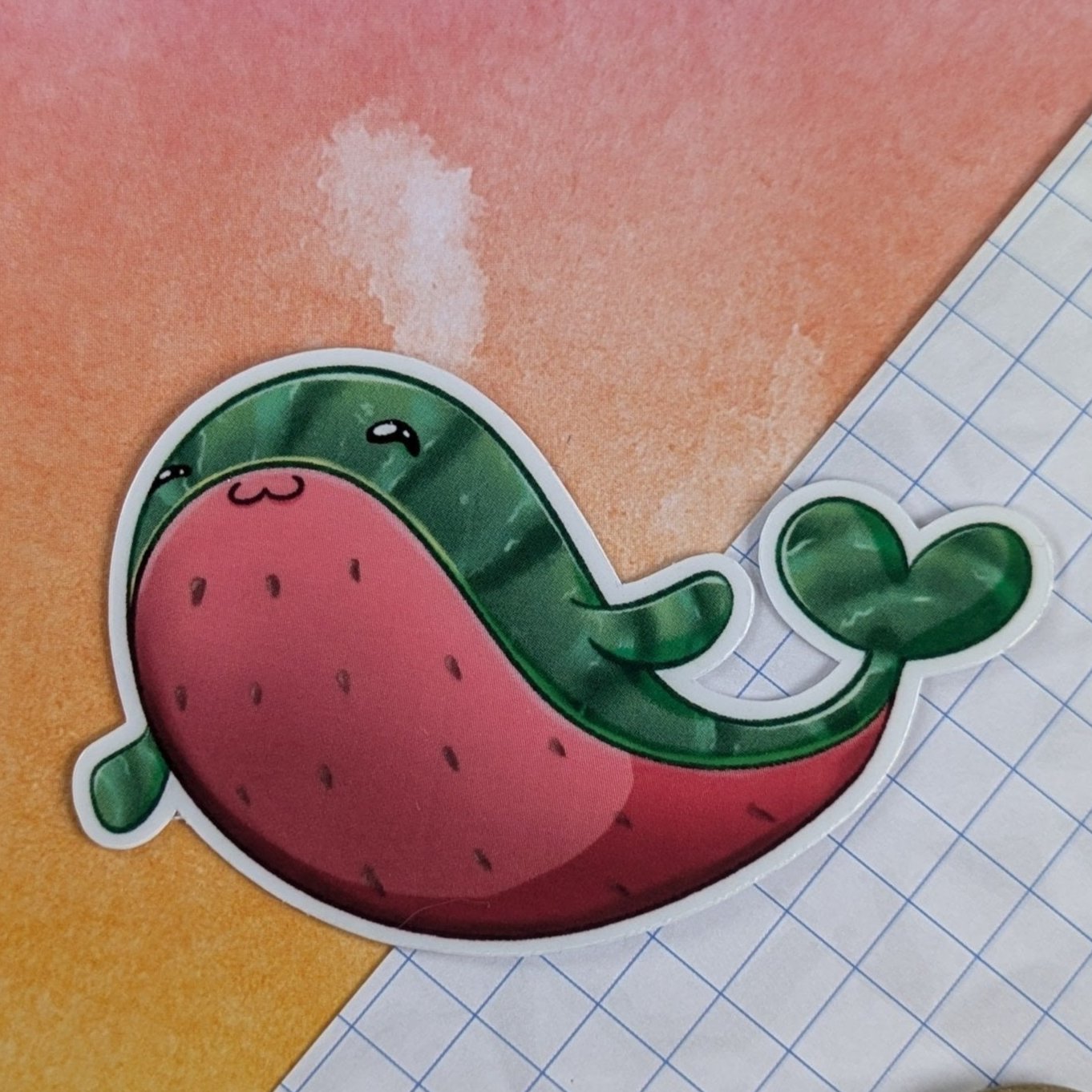 Sticker "Watermelon Whale"