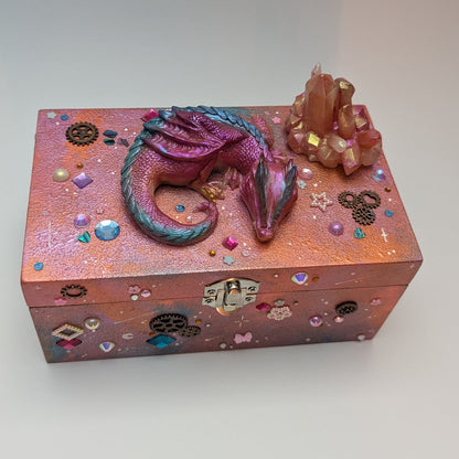 Drachenschatulle "Feuer-Pink"
