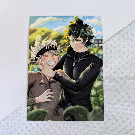 Postkarte "Yuno und Asta"