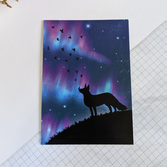 Postkarte "Aurora Fox"