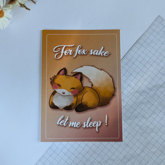 Postkarte "Sleepfox"